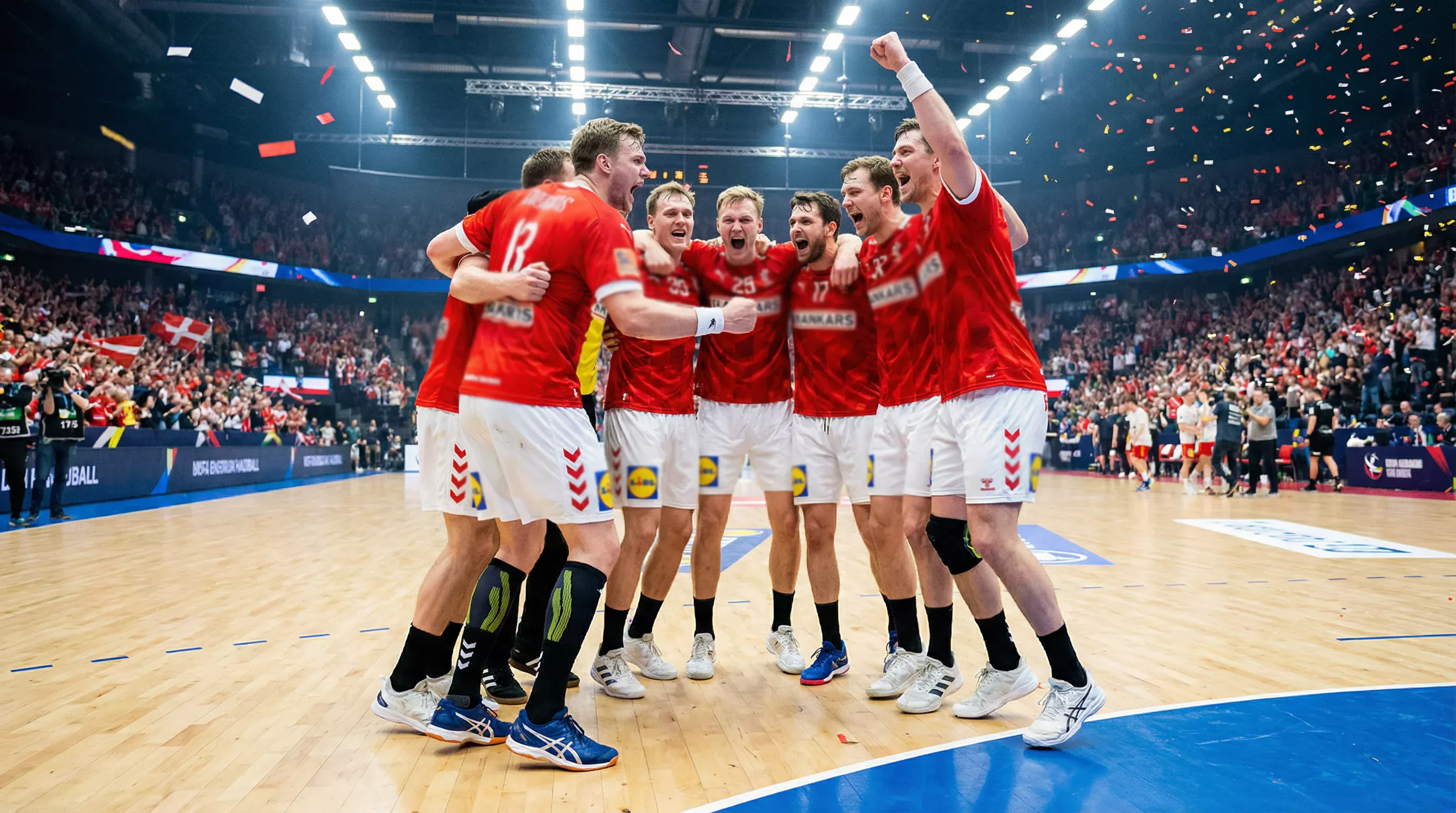 Dänische Handball-Nationalmannschaft feiert einen WM-Titel — vierfacher Weltmeister und Topfavorit 2027